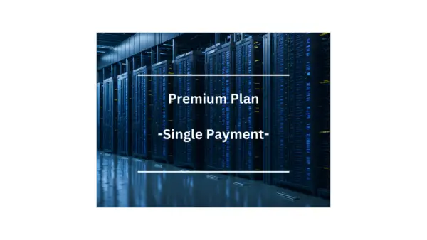 Server room with Premium Plan and Single Payment offer