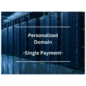 Server room with Personalized Domain and Single Payment offer