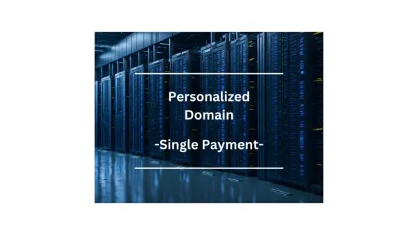 Server room with Personalized Domain and Single Payment offer